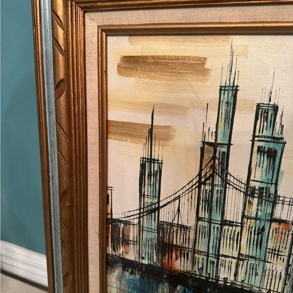 Mid century modern original on cavas signed by Hadley - Picture 7 of 7